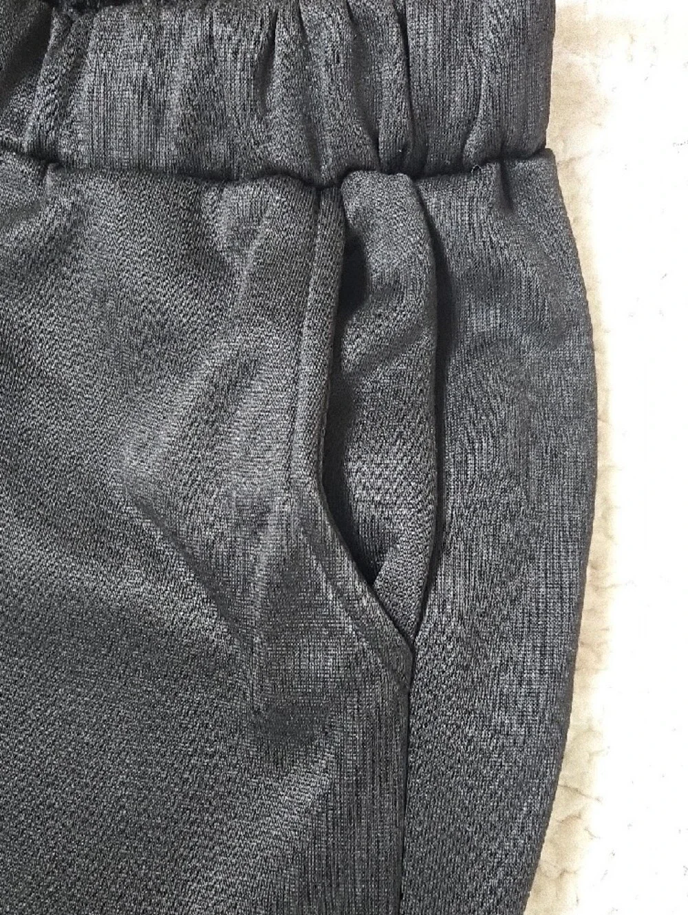 Men's Black Drawstring Jogger Pants